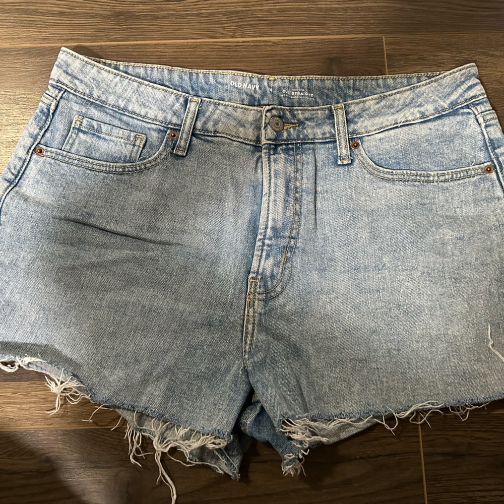 Frayed Denim Shorts